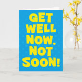 早く元気になれ！カード カード (黄色い花)