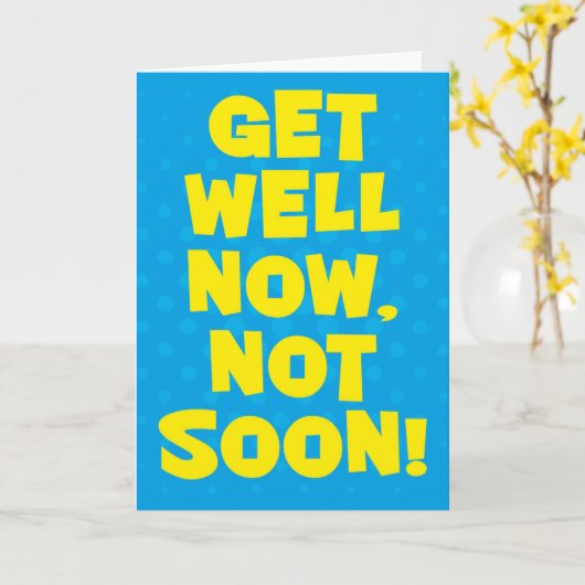 早く元気になれ！カード カード (黄色い花)