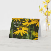 早く元気になれ！フラワーズカード カード (黄色い花)