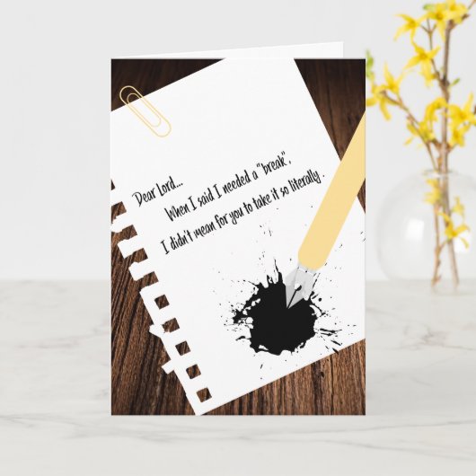 早く元気ユーモアのある! カード (黄色い花)