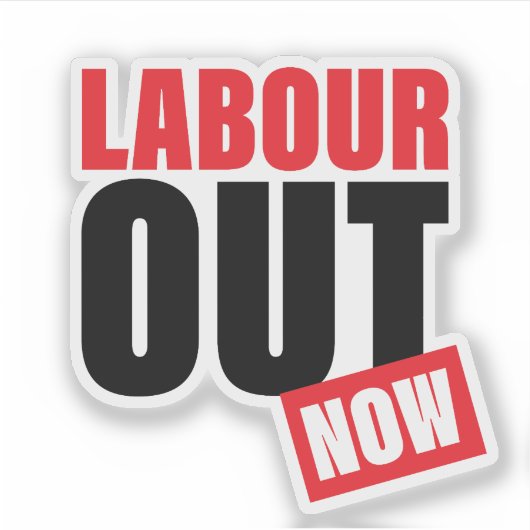 早く出て行け！ シール (正面)