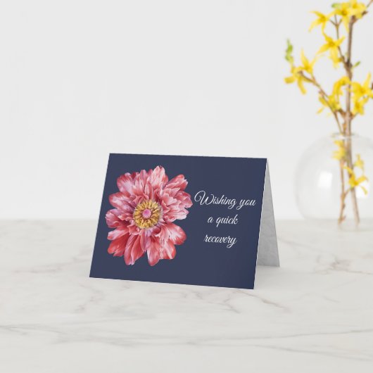 早く回復してねカード カード (黄色い花)