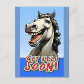 早く回復してね馬 ポストカード (正面)