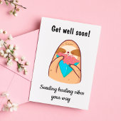 早く回復してね かわいいナマケモノ エンクロージャーカード