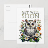 早く回復してね　ウサギ ポストカード (正面/裏面)