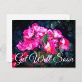 早く回復してね ケアフリースピリット ローズ #1 ポストカード (正面/裏面)