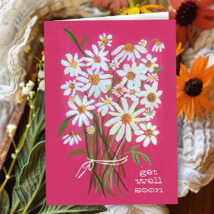 早く回復してね デイジーの花束 オーダーメイドしよう! カード
