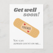 早く回復してね フレンズ ポストカード (正面)