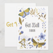 早く回復してね ブルーズ ご招待 招待状 (正面/裏面)