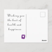 早く回復してね ポストカード (裏面)