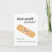 早く回復してね、友達 カード (正面)