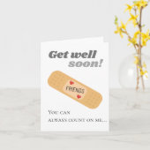 早く回復してね、友達 カード (黄色い花)