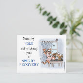 早く回復してね(子供/大人用)ポストカード ポストカード (スタンド正面)