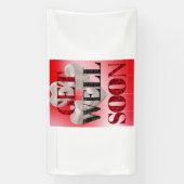 早く回復してね 1.6x3 ヴィニール バナー 横断幕 (縦)