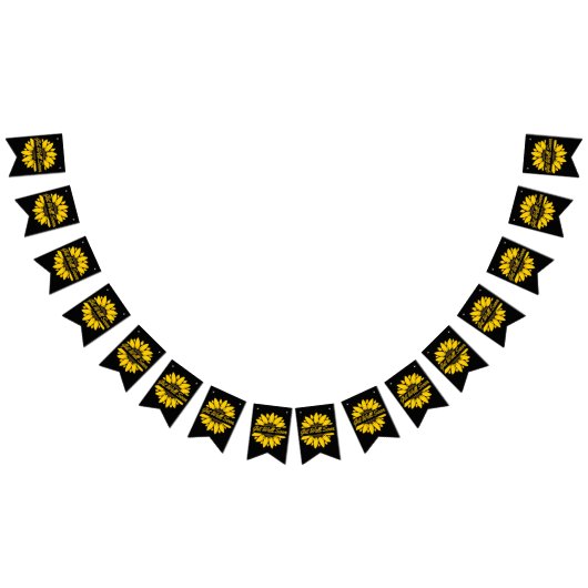 早く回復してひまわりバンテージバナー バンティングフラッグ (全)