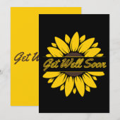 早く回復してひまわり招待状 招待状 (正面/裏面)