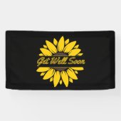 早く回復して!ひまわり1.6x3ビニールバナー 横断幕 (横)