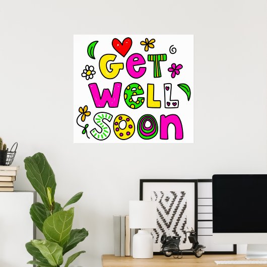 早く回復する ポスター (ホームオフィス)