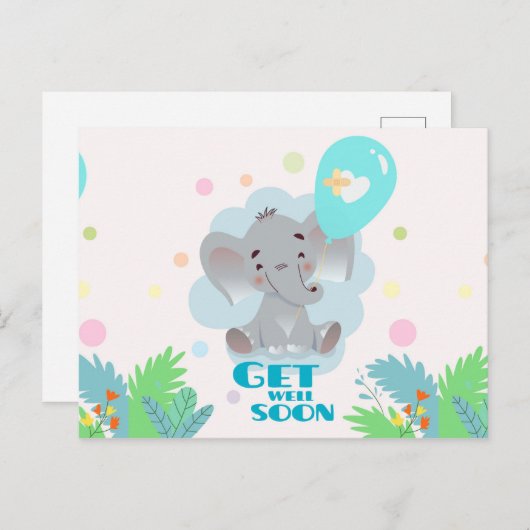 早く回復する ポストカード (正面/裏面)