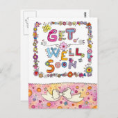 早く回復する ポストカード (正面/裏面)