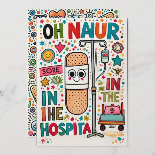 早く回復する 案内状 (正面/裏面)