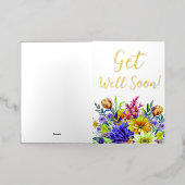 早く回復する 箔グリーティングカード (外側レイダウン)