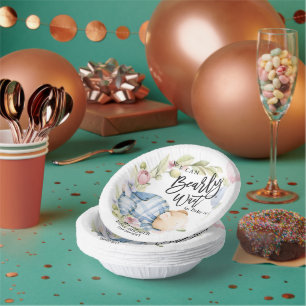 早く子どものテディベア・ベビーシャワーを待つことができる ペーパーボウル