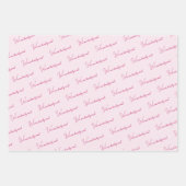 早く待てよ！かわいいテディベア赤ちゃんシャワー ラッピングペーパーシート (正面3)