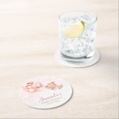 早く待てよ！テディベアーバルーンベビーシャワー ラウンドペーパーコースター (インサイチュ)