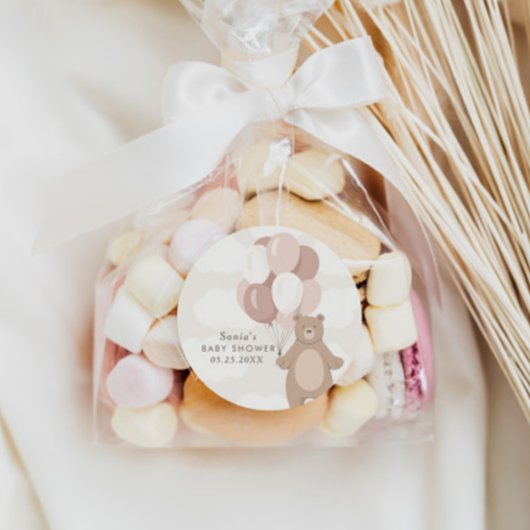 早く待てよ | ピンクベビーガール ラウンドシール