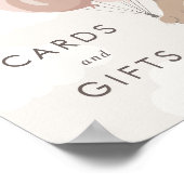 早く待てよ |ベビーシャワーカードとギフト ポスター (角)