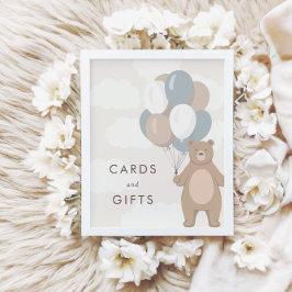 早く待てよ |ベビーシャワーカードとギフト ポスター