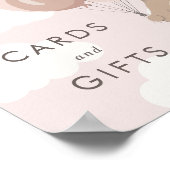 早く待てよ |ベビーシャワーカードとギフト ポスター (角)