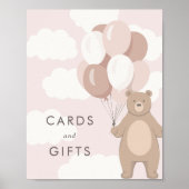 早く待てよ |ベビーシャワーカードとギフト ポスター (正面)