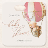 早く待てよ!ベビーシャワースクエア紙コースト スクエアペーパーコースター (正面)