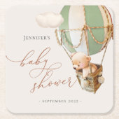 早く待てよ！ベビーシャワースクエア紙コースト スクエアペーパーコースター (正面)