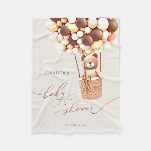 早く待てよ!ベビーシャワーフリースブランケット フリースブランケット (正面)