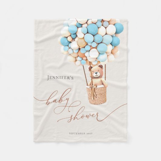 早く待てよ!ベビーシャワーフリースブランケット フリースブランケット (正面)