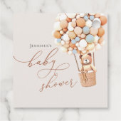 早く待てよ！ベビーシャワーメッセージカード フェイバータグ (裏面)