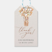 早く待てよ！ベビーシャワー招待状ギフトTa ギフトタグ (正面)