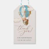 早く待てよ！ベビーシャワー招待状ギフトTa ギフトタグ (正面)