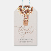 早く待てよ!ベビーシャワー招待状ギフトTa ギフトタグ (正面)