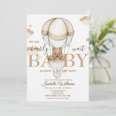 早く待てよ！ベビーシャワー招待状 招待状 (スタンド正面)