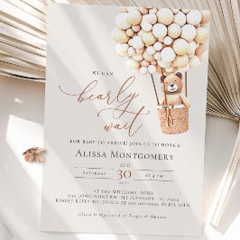 早く待てよ!ベビーシャワー招待状 招待状