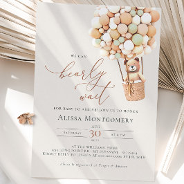 早く待てよ！ベビーシャワー招待状 招待状