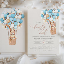 早く待てよ！ベビーシャワー招待状