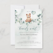 早く待てよ！ベビーシャワー招待状 招待状 (正面)