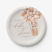 早く待てよ！ベビーシャワー紙プレート ペーパープレート (正面)