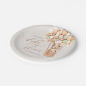 早く待てよ！ベビーシャワー紙プレート ペーパープレート (アングル)