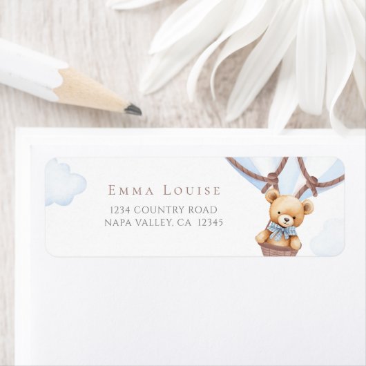 早く待てよ！ホットエアバルーンアドレス ラベル (インサイチュ)